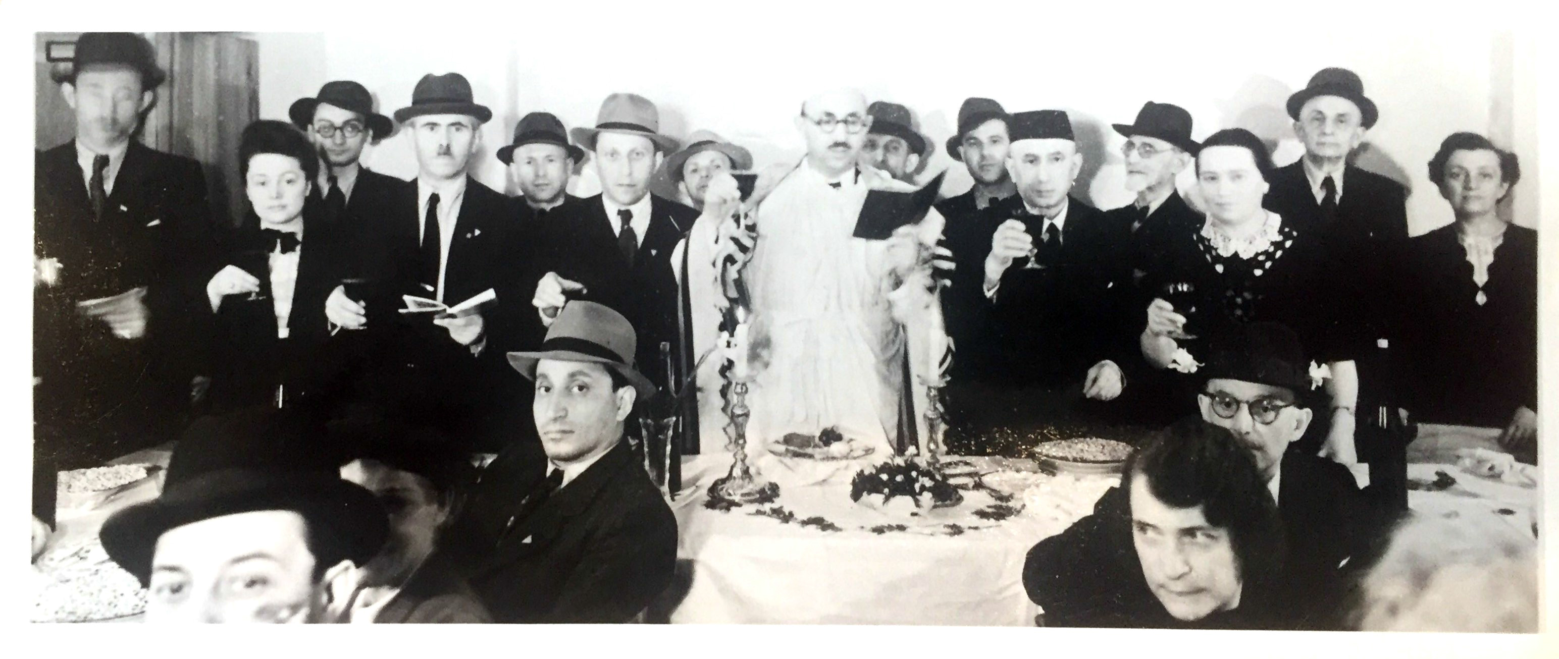 der erste Seder in der IRG Leipzig nach dem Krieg